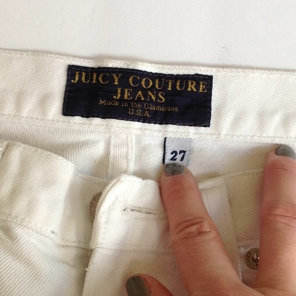 Juicy Couture Vintage White Distressed Jeans - Picture 5 of 10
